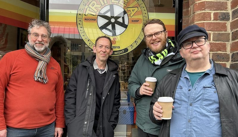 Jonathan Bacon, Steve Lamacq, Huw Stephens and Andy Barding