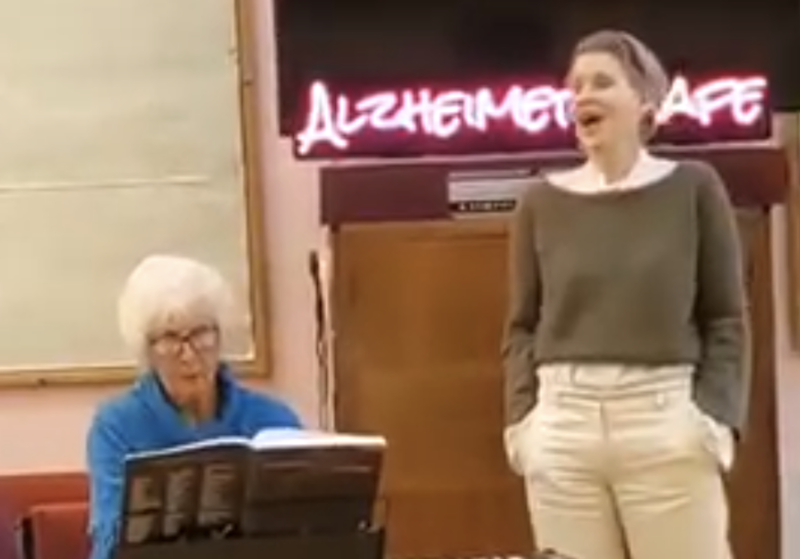 Sally performing on Wednesday