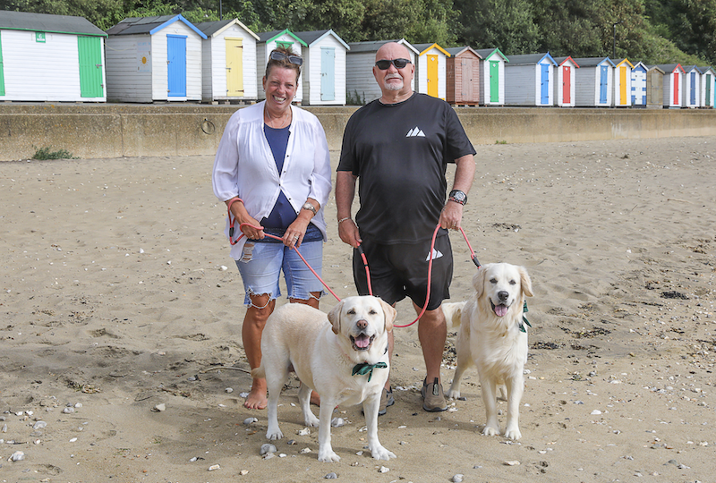 Louise and Terence with Chloe and Nellie