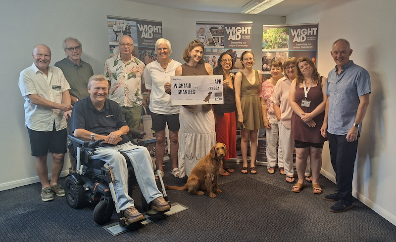 Wightaid trustees and representatives of recipients of grants